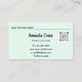 Cosmetologist Spuit Botox Injectie Silver Ombre Afsprakenkaartje (Achterkant)