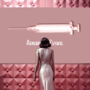 Cosmetologist Spuit Botox Injecties SPA Roos Afsprakenkaartje