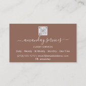 Cosmetologistisch spuit Botox B12 QRCode omhuld Visitekaartje (Achterkant)