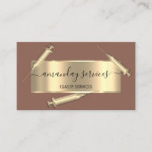 Cosmetologistisch spuit Botox B12 QRCode omhuld Visitekaartje (Voorkant)