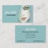 Cosmetology Beauty Make-up Artist Visitekaartje (Voorkant / Achterkant)