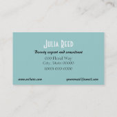 Cosmetology Beauty Make-up Artist Visitekaartje (Achterkant)