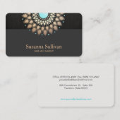 Cosmetology Beauty Salon Gold Mandala Art Visitekaartje (Voorkant / Achterkant)