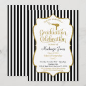 Cosmetology Graduation Party Invitation Beauty Kaart (Voorkant / Achterkant)