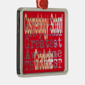 Cosmetology School Afstuderen extraordinaire Metalen Ornament (Rechts)