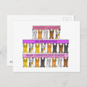 Cosmetology School Afstuderen felicitaties Briefkaart (Voorkant / Achterkant)