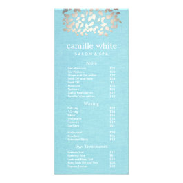 Cosmetology Silver laat het menu Lijst met prijzen