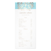 Cosmetology Silver Leaves Salon Price List Menu 2 (Voorkant)