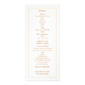 Cosmetology Spa en Salon White Leaves Pink Menu (Achterkant)