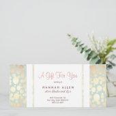 Cosmetology Spa Gold Circles Cadeaubon (Staand voorkant)