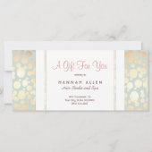 Cosmetology Spa Gold Circles Cadeaubon (Voorkant)