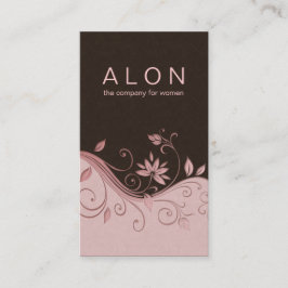 Cosmetology Visitekaartje Elegant Floral Pink