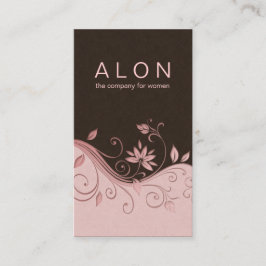 Cosmetology Visitekaartje Elegant Floral Pink