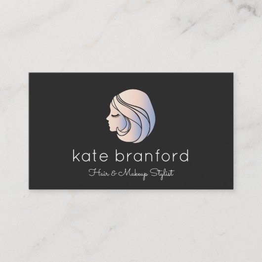 Cosmetoloog Beauty Girl Visitekaartje (Voorkant)