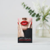 Cosmetoloog-bedrijfskaartsjabloon Visitekaartje (Staand voorkant)