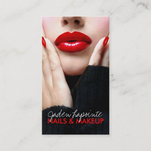 Cosmetoloog-bedrijfskaartsjabloon Visitekaartje (Voorkant)