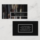 Cosmetoloog borstel stylist make-up kunstenaar visitekaartje (Voorkant / Achterkant)
