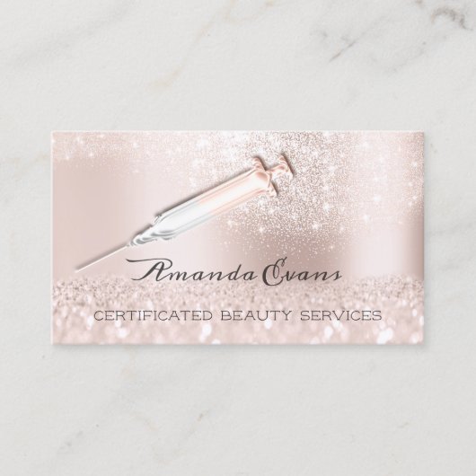 Cosmetoloog Botox B12 Injections SPA Roos Afsprakenkaartje (Voorkant)