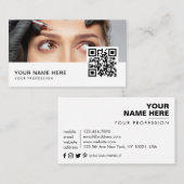 Cosmetoloog Botox injecties QR-code Visitekaartje (Voorkant / Achterkant)