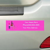 Cosmetoloog Business Advertentie Bumpersticker (Op auto)