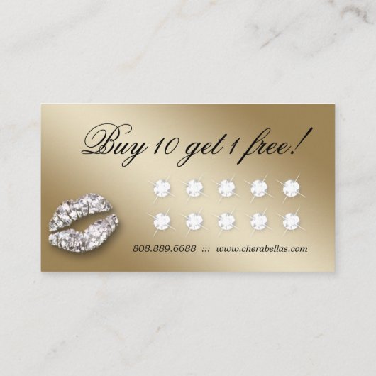 Cosmetoloog Business Beauty Gold Ice Loyalty (Achterkant)