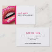 Cosmetoloog Cosmetology make-up Artist Elegant Visitekaartje (Voorkant / Achterkant)