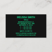 Cosmetoloog Damask-Visitekaartje Visitekaartje (Achterkant)