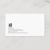 Cosmetoloog Elegant Pastel Groene Bloemen Swirls Visitekaartje (Achterkant)