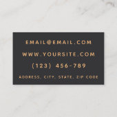 Cosmetoloog Esthetician Modern Chic Vrouwelijk Visitekaartje (Achterkant)