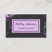Cosmetoloog Esthetician Modern Chic Vrouwelijk Visitekaartje (Voorkant)