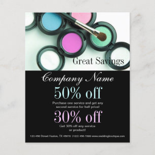 cosmetoloog Eyeshadow cosmetica make-up kunstenaar Flyer