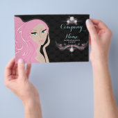 Cosmetoloog Haar make-up artiest SPA Salon Flyer (Hand)