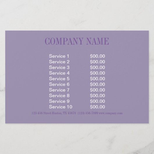 Cosmetoloog Haar make-up artiest SPA Salon Flyer (Achterkant)