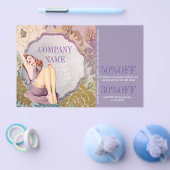 Cosmetoloog Haar visagist SPA Salon Flyer (Enkel)