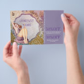 Cosmetoloog Haar visagist SPA Salon Flyer (Hand)