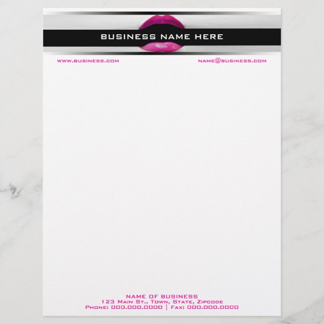 Cosmetoloog Letterhead Briefhoofd (Voorkant)