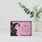 Cosmetoloog make-up artiest Salon haarstylist Visitekaartje (Staand voorkant)