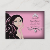 Cosmetoloog make-up artiest Salon haarstylist Visitekaartje (Achterkant)