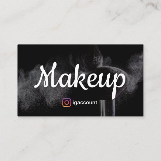 Cosmetoloog Make-up Artiest Visitekaartje (Achterkant)