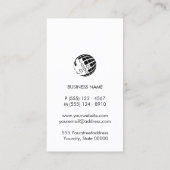 Cosmetoloog Make-up Schoonheid Monogram Visitekaartje (Achterkant)