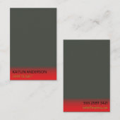 Cosmetoloog Minimalist Houtskoolreclame Visitekaartje (Voorkant / Achterkant)