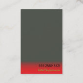 Cosmetoloog minimalistisch Adverteren houtskool Visitekaartje (Achterkant)