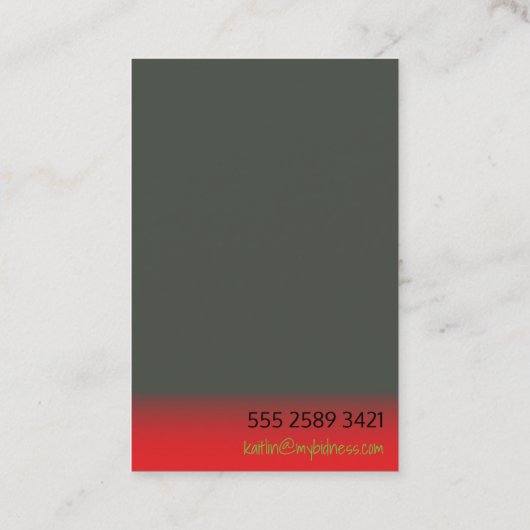 Cosmetoloog minimalistisch Adverteren houtskool Visitekaartje (Achterkant)