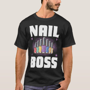 Cosmetoloog Nail Poolse ontwerper Manicurist Nail T-shirt
