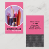 Cosmetoloog of artistieke Visitekaartjes van Makeu (Voorkant / Achterkant)