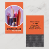 Cosmetoloog of artistieke Visitekaartjes van Makeu (Voorkant / Achterkant)