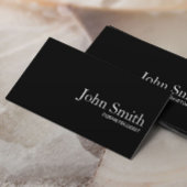 Cosmetoloog Plain Black QR Code Makeup Artist Visitekaartje