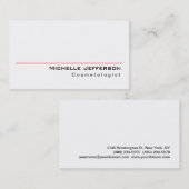 Cosmetoloog Red Black White Visitekaartje (Voorkant / Achterkant)