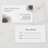 Cosmetoloog Salon Benoeming - Anemone Afsprakenkaartje (Voorkant / Achterkant)