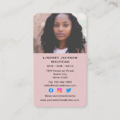 Cosmetoloog Verticaal Visitekaartje (Voorkant)